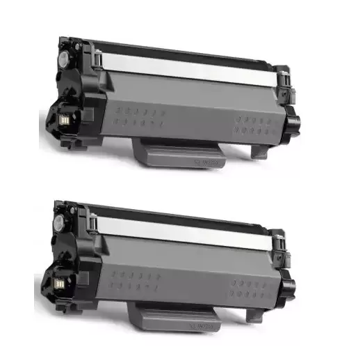 Pack 2 Toner Brother TN2510XL Negro Compatible